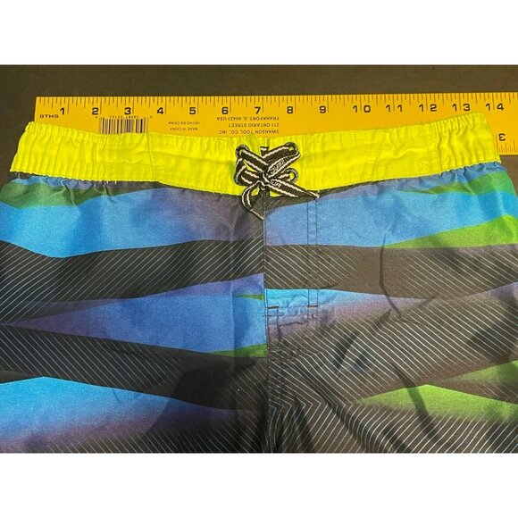 ZeroXposur swim trunk shorts youth kids medium 10 12 27 x 10 blue - Picture 4 of 8